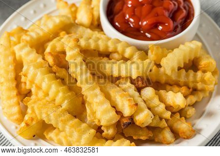 Homemade Crinkle Cut French Fries