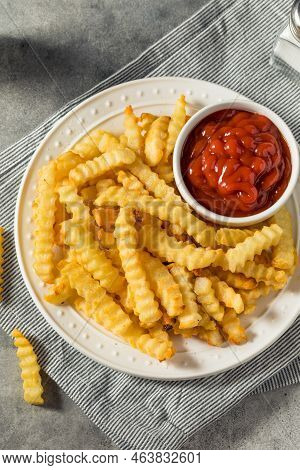 Homemade Crinkle Cut French Fries