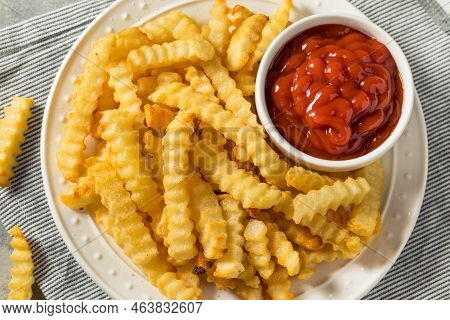 Homemade Crinkle Cut French Fries