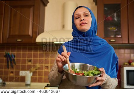 Mature Muslim Islamic Woman Of Middle Eastern, Loving Wife And Mother, Pretty Housewife In Hijab Mix
