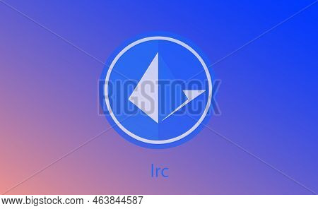 Loopring-lrc Virtual Currency Images. 3d Illustrations. Coin Logo