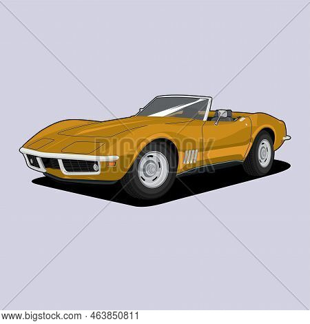 Perspective View Car Vector Illustration For Conceptual Design