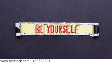 Sticky Note With The Text Introduce Yourself On Office Desk. Self-introduction Concept.