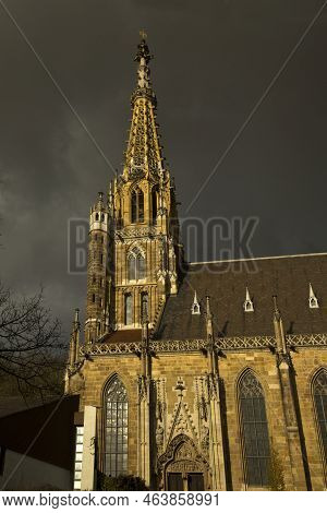 Esslingen Am Neckar. Germany. 30  November 2019. The Frauenkirche (church Of Our Lady)  In Esslingen