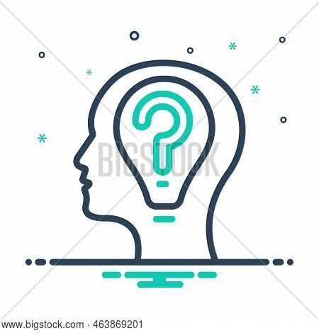 Mix Icon For Thinking Brooding Musing Consideration Thought Guess Conjecture Opinion Idea
