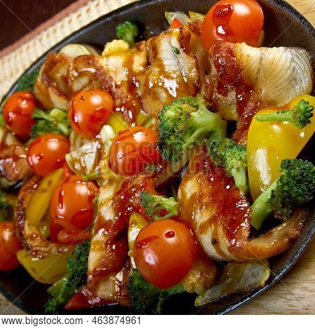 Green Fig And Saltfish, National Dish Of The Island Of St. Lucia
