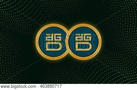 Image Of Digix Dao-dgd Virtual Currency. 3d Illustration.
