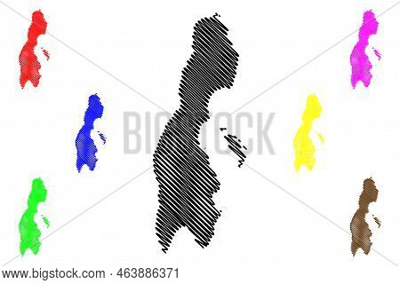 Papa Westray Island (united Kingdom Of Great Britain And Northern Ireland, Scotland, Orkney) Map Vec
