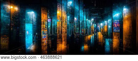 Abstract Painting Color Texture. Modern Futuristic Pattern, Loseup Of The Painting. Luxury Backgroun