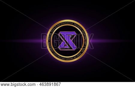 Idex Virtual Currency Image. 3d Illustrations. Coin Logo.