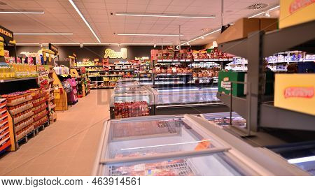 Warsaw, Poland. 10 October 2022. Inside Supermarket Netto In Warsaw