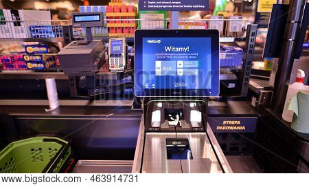 Warsaw, Poland. 10 October 2022. Inside Supermarket Netto In Warsaw