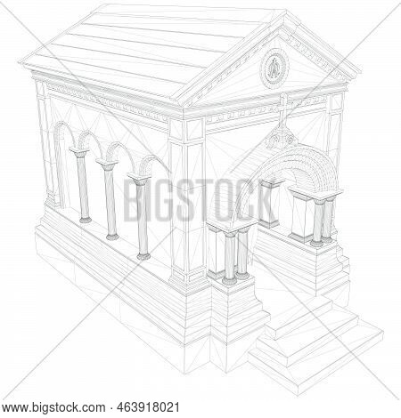 Mausoleum Grave Vector 03.eps