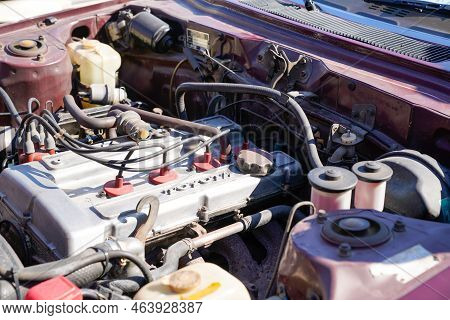 Bordeaux , Aquitaine  France - 10 18 2022 : Toyota Celica Logo Brand And Text Sign On Engine Vintage