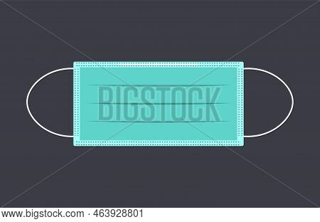 Surgial Protection Face Mask. Virus Protection Vector Concept.