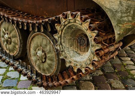 Lviv, Ukraine - August 18, 2022: Exhibition Of Destroyed Russian Military Vehicles During The Russia