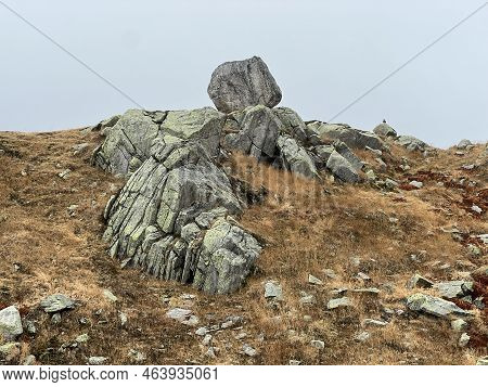 Rocks And Stones In The Autumn Swiss Alpine Environment And In The St. Gotthard Pass (gotthardpass) 