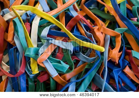 Juguete globos desinflados