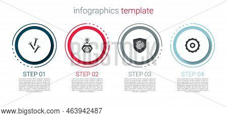 Set Metallic Nails, Grapple Crane Grabbed Log, Wooden Logs And Ircular Saw Blade. Business Infograph
