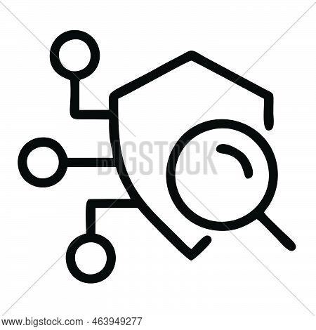 Cyber Security Icon Isolated On White Background From Internet Security Collection. Cyber Security I