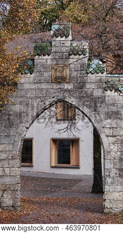 Ravensburg Is A City Of Towers And Gates. Gateway To Veitsburg Castle