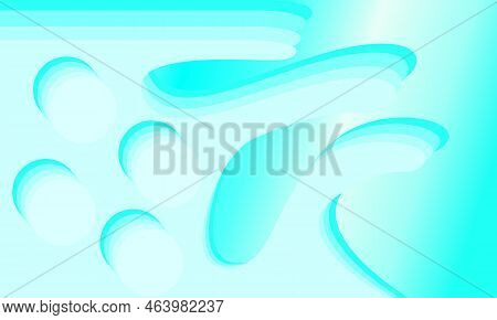 Blue Ocean Color Background For Social Media Design Ripples Pattern Vector Illustration.
