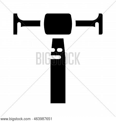 Planishing Hammer Glyph Icon Vector. Planishing Hammer Sign. Isolated Symbol Illustration