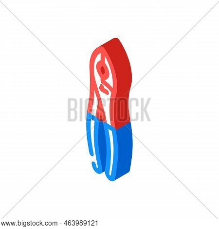 Slip Joint Pliers Isometric Icon Vector. Slip Joint Pliers Sign. Isolated Symbol Illustration