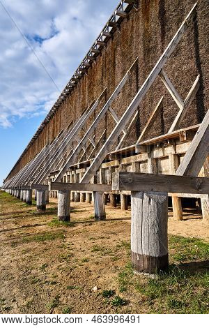 Wooden Construction Of The Historic Graduation Tower In Ciechocinek In Poland
