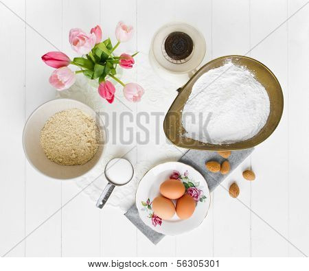 Macaron Ingredients From Above
