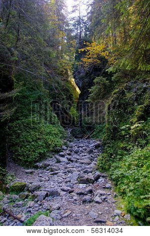 Cracow gorge in Tatra Mountains, Poland