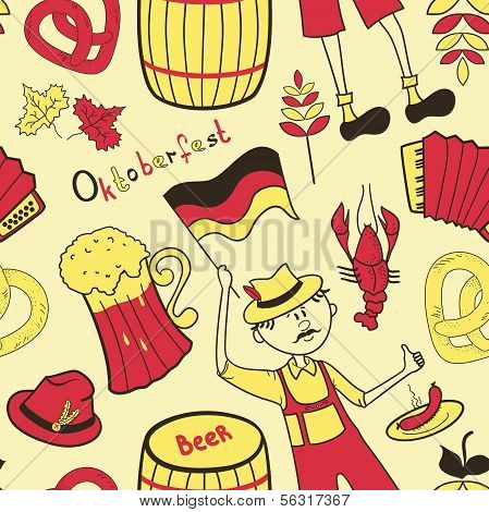 Oktoberfest bezešvé vzor