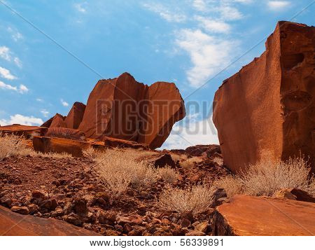 Sand Stone Formation In Twyfelfontein Area