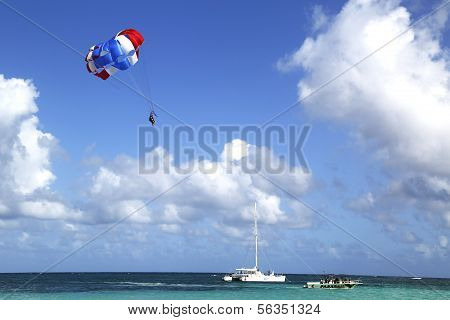 Vízisízni, a kék égen Punta Cana, Dominikai Köztársaság