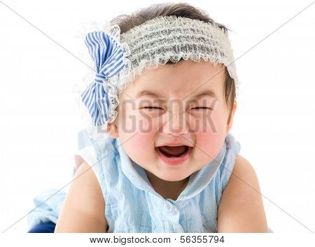 Asian baby girl smile