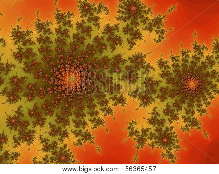 Patterned Fractal Background