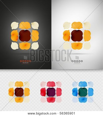 Geometric abstract shape - business symbol for business, technology, presentation, template