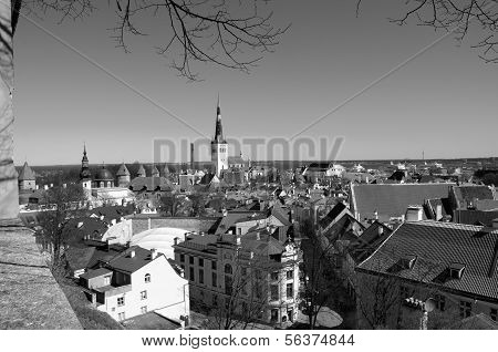 Tallin i balck och vitt