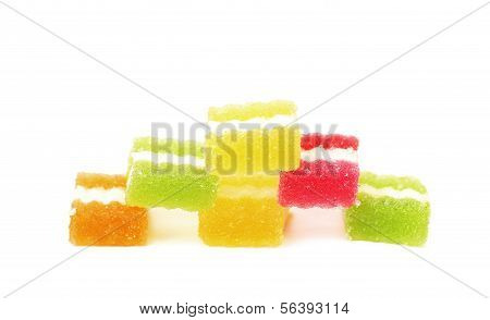 Caramelle di gelatina colorata