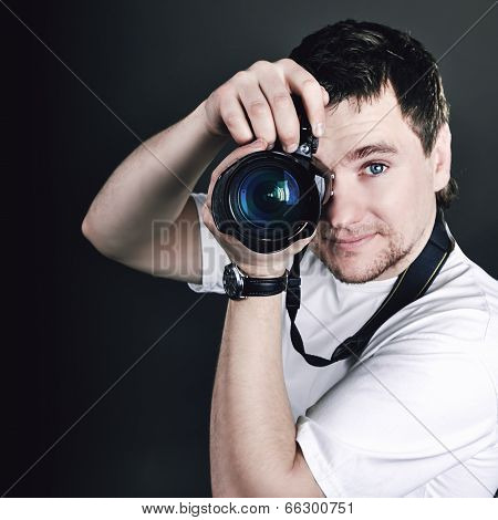 Portrait of the male photographer