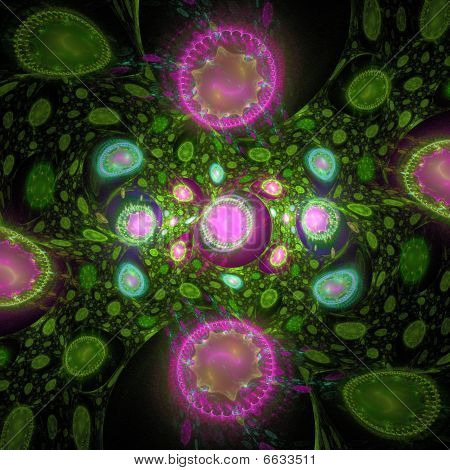 3D Fractal wordt weergegeven voor achtergrond