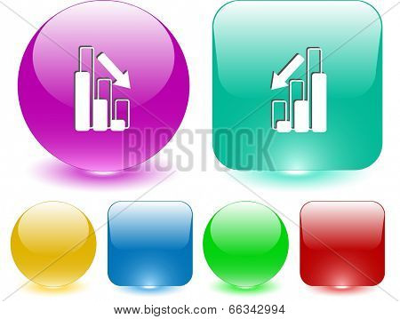 Graph degress. Vector interface element.