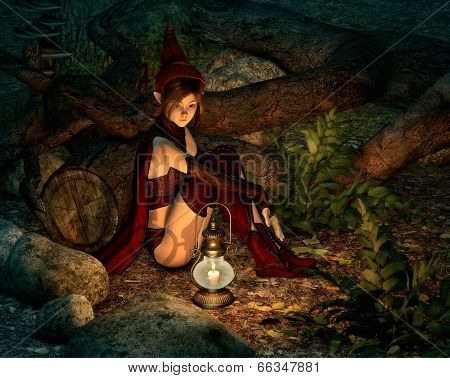 At Night In The Fairy Forest, 3D Cg