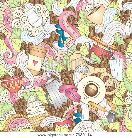 Coffee Hand-Drawn Vector Illustration.