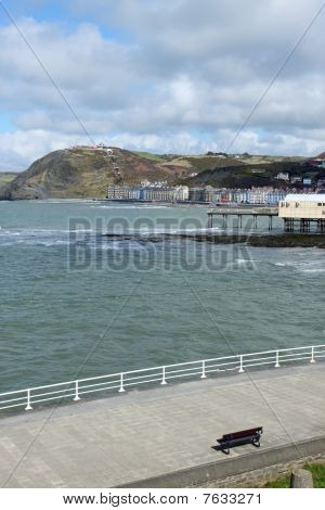 Aberystwyth sahil kasabasında Galler'de İngiltere'de.