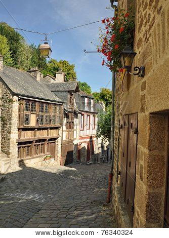 Medieval Street In Dinan