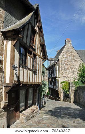 Medieval Street In Dinan