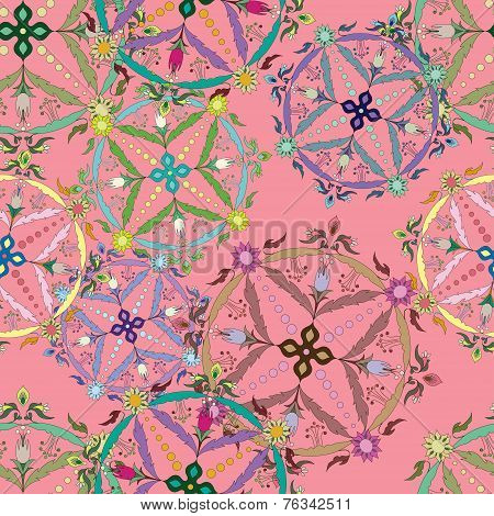 Perfect Graphical Seamless Pattern. Flower Texture. Unique Backg
