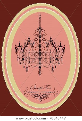 Vintage Oblong Frame With Elegant Retro Design