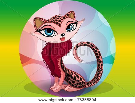 Lovely Leopard, Illustration